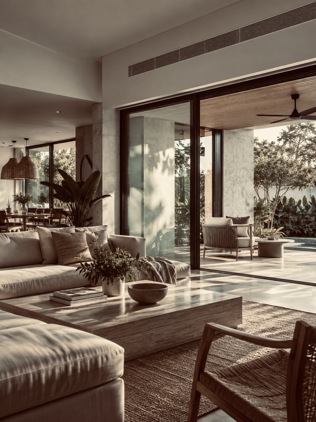Espacio residencial con solución de climatización InterCool